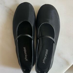 Jeffrey Campbell Mesh Black Flats